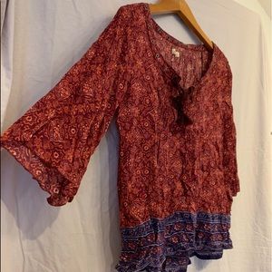 Bohemian shirt with great detail